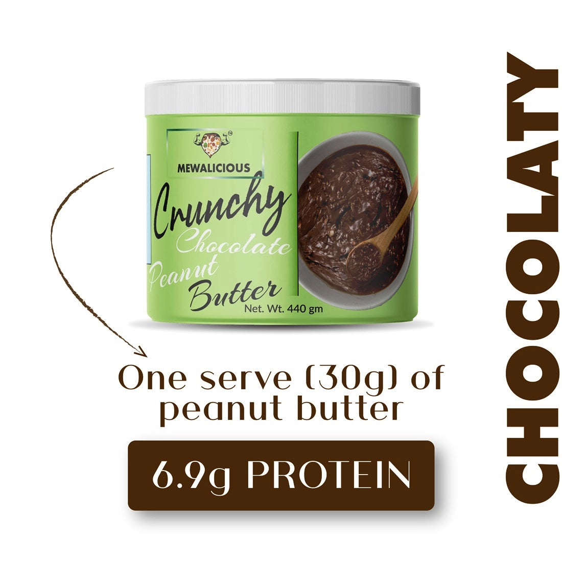 Peanut Butter Chocolate Flavour, Peanut Butter Crunchy, Dark Chocolate, Natural & Homemade, Non-GMO, Peanut butter Sweetened - ItsMewalicious